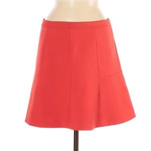 Jcrew fluted skirt in a-line cut.